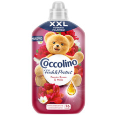 Кондиціонер для білизни Coccolino Peonia Rossa & Mela концентрат, 76 прань, 1750 мл